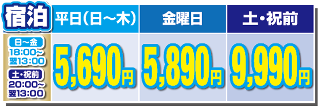料金表